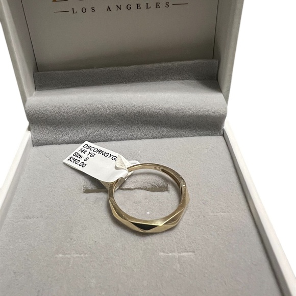 ZOE LEV 14k yellow gold disco ring - Picture 2 of 5